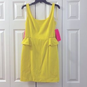 NWT Betsey Johnson Yellow Dress size 4